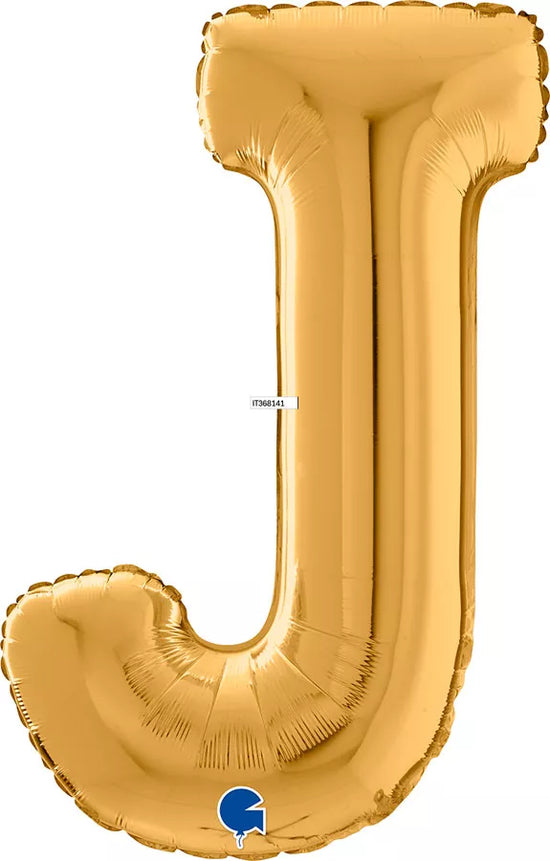 Grabo Foil Balloon Gold 26" Letter J