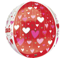 Anagram Valentine Dangling Hearts 16" Orbz Balloon
