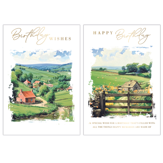 Poppyhill 12 Pack Cards C50 Birthday Open
