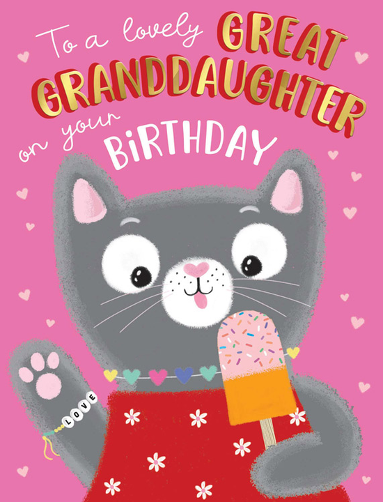 Regal Birthday Great-Granddaughter 6pk