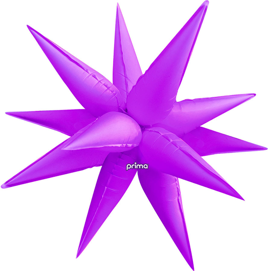 Prima Foil Balloon Electric Purple Starburst 40"