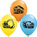 Qualatex Construction Trucks 11" Latex 25pk