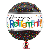 Anagram Foil Balloon 18" Round Black Confetti