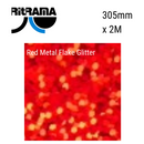 Ritrama Vinyl Metal Flake (Glitter) Red 305mm x 2m