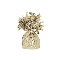Unique Tassel Balloon Weight White Gold 6oz