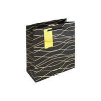Black Geo Medium Gift Bag 6pk