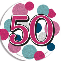 Big Badges Age 50 Female 6pk