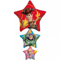 Procos Toy Story 35-inch foil balloon featuring characters from the Toy Story movie series, vibrant and shiny surface.