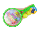 Gem Imports Boom Bat toy rackets with two balls, colorful plastic handles, and a fun outdoor game set for kids.