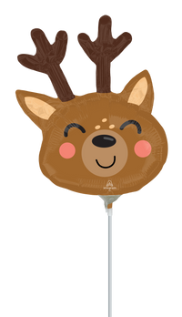 Anagram Reindeer 14" Air Fill Foil Balloon