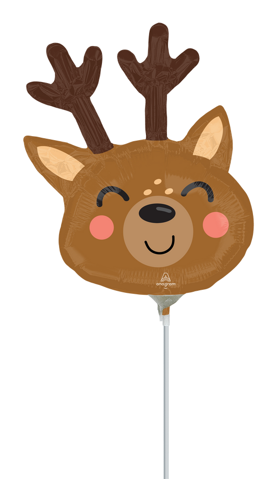 Anagram Reindeer 14" Air Fill Foil Balloon