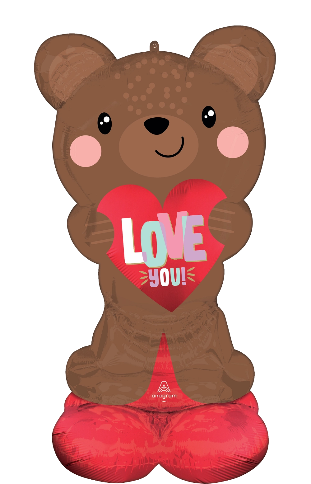 Anagram Satin Love Bear 49" Airloonz Foil Balloon