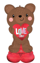 Anagram Satin Love Bear 49" Airloonz Foil Balloon