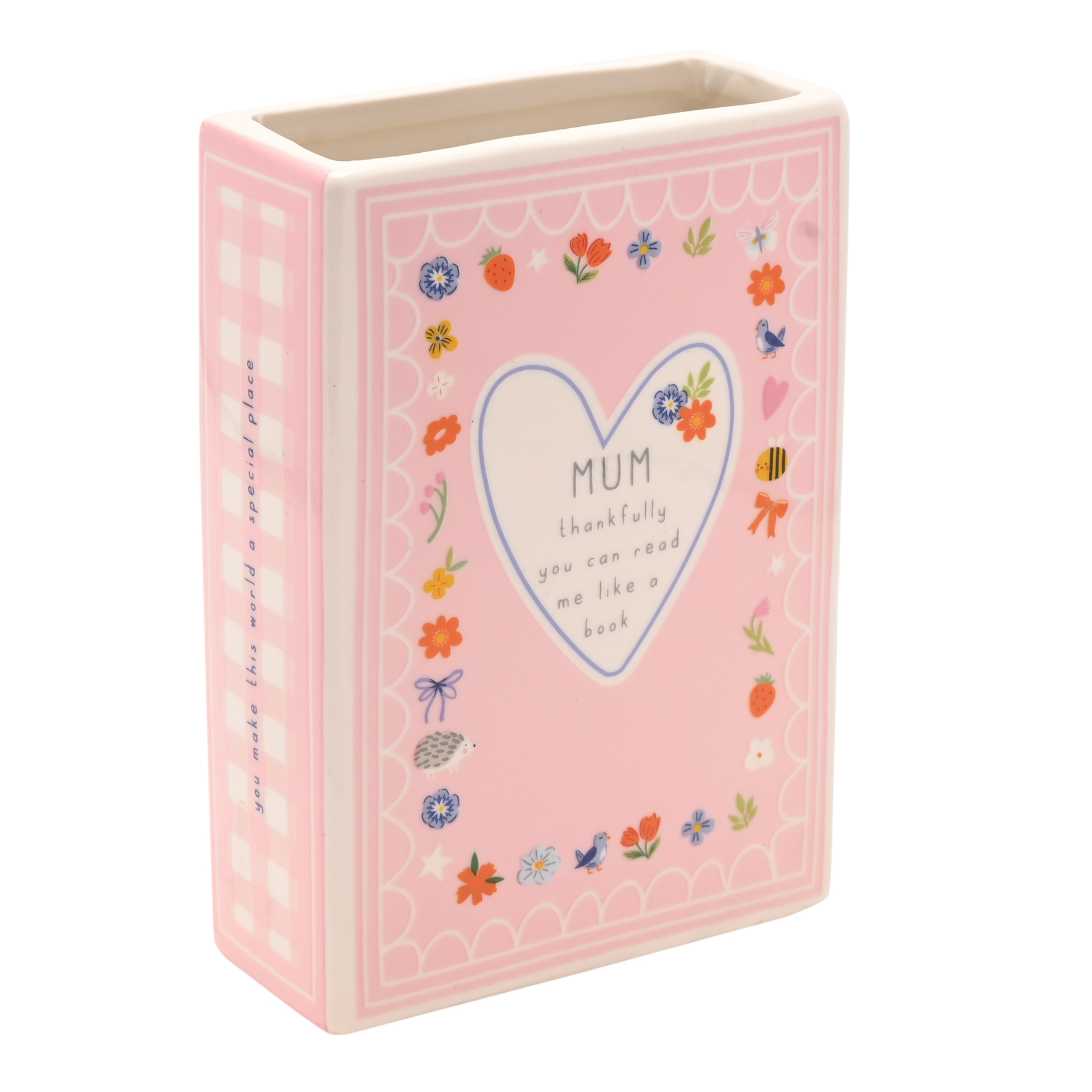 Widdop Love Life Book Vase Mum 15cm