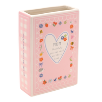 Widdop Love Life Book Vase Mum 15cm