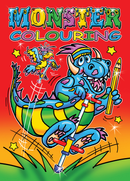 Monster Colouring Book A4 6pk