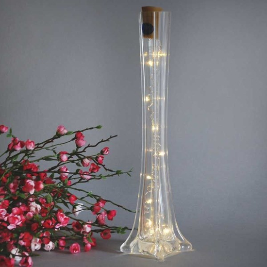 Solar Powered LED Bottle Lights 10cm