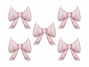 Powder Pink 10" Bow Foil Balloons For Garlands 5pk