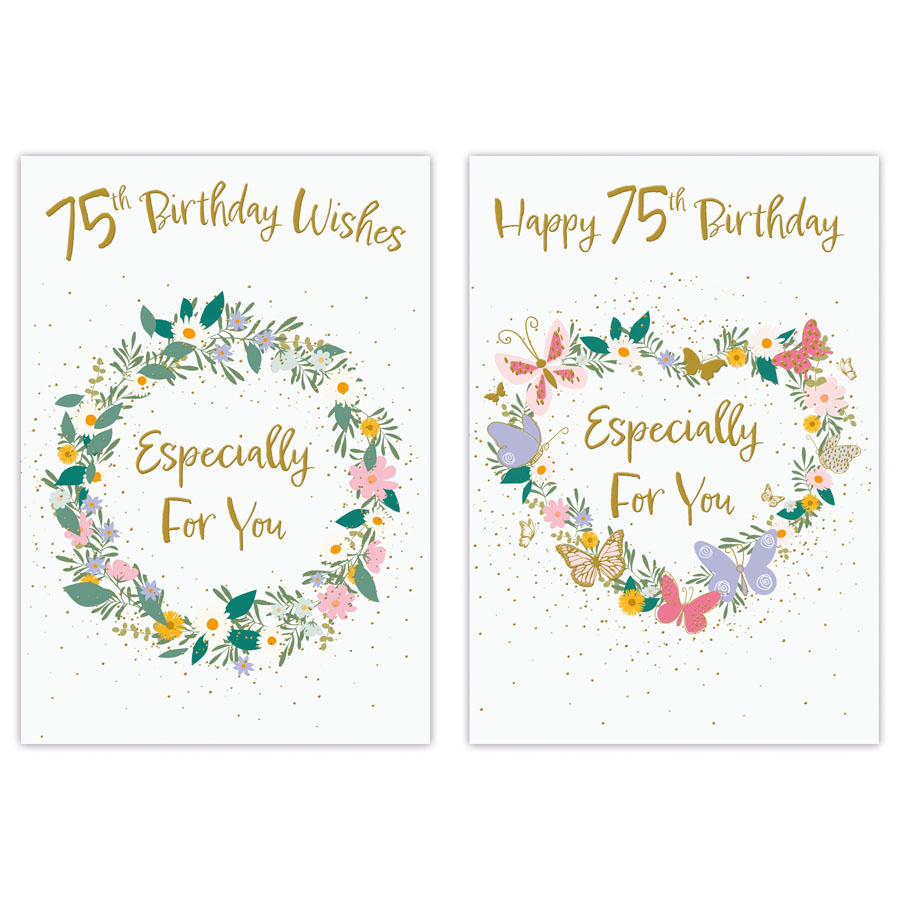 Poppyhill C50 Birthday Age 75 12pk