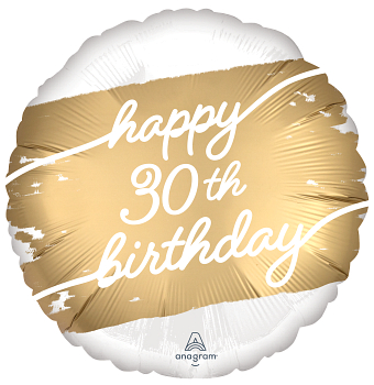 Anagram Golden Age 30 18" Round Foil Balloon