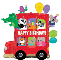 Anagram Birthday Party Bus 28" Foil Balloon