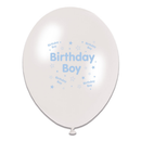 Tiger Feet Birthday Male Latex Balloons 6x8pk