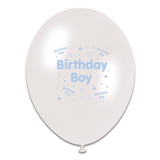 Tiger Feet Birthday Male Latex Balloons 6x8pk