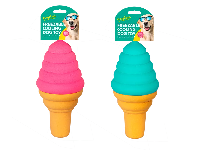 Freezable Ice Cream Dog Toy (Colour May Vary)