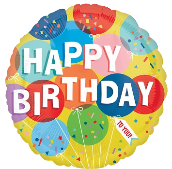 Anagram Foil Balloon Sunny Balloons Birthday 18