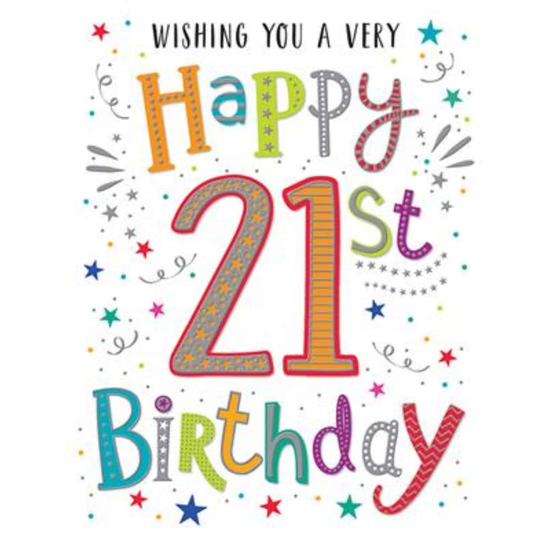 Regal 6 Pack Cards C50 Everyday Birthday Age 21
