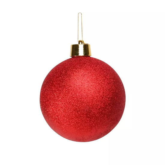 Glitter Shatterproof Bauble Red 20cm
