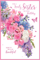 Simon Elvin 6 Pack Cards C75 Birthday Sister