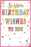 Simon Elvin 6 Pack Cards C75 Birthday Sister