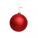 Glitter Shatterproof Bauble Red 15cm