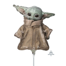 Anagram Foil Balloon Mandalorian Baby Yoda 9"