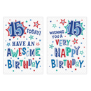 Poppyhill 12 Pack Cards C50 Kids Birthday Age 15
