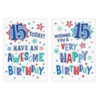 Poppyhill 12 Pack Cards C50 Kids Birthday Age 15