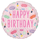 Anagram Spa Party Birthday 18" Foil Balloon