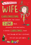 Regal 6 Pack C75 Cards Christmas Wife