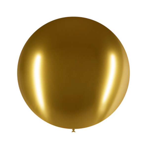 Decotex Pro Chromium Gold 24" Latex Balloons 3pk