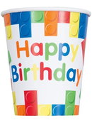 Building Blocks 9oz Paper Cups 8pk