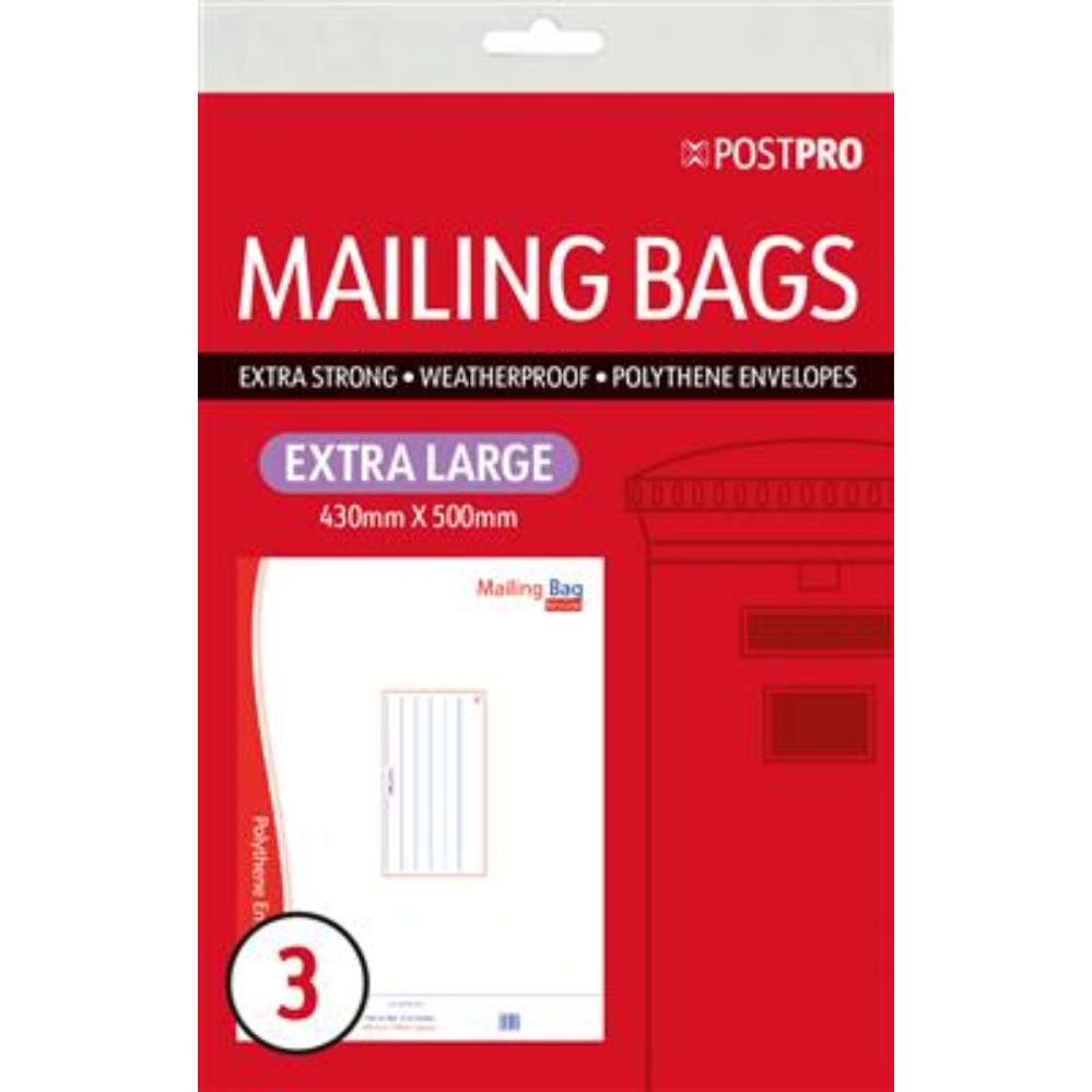 3pk Mailing Bag Extra Large