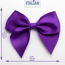 Italian Options 6 Pack Ribbon Bows Purple 10cm