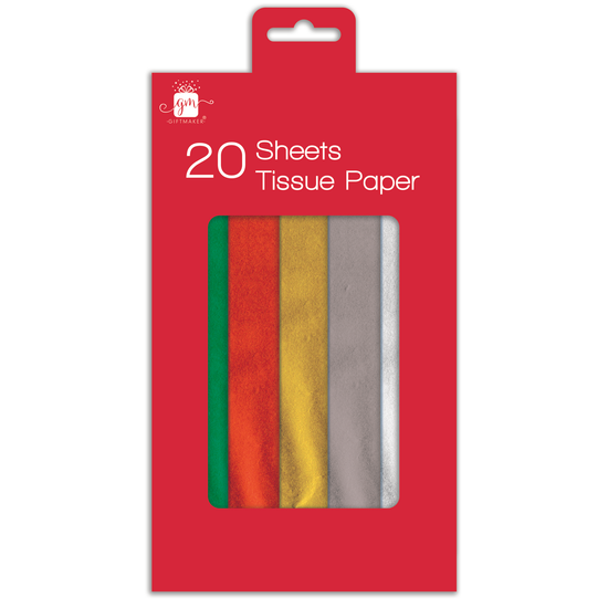IG Design Group 20 Sheet Tissue Paper Assorted
