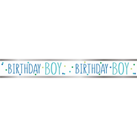 Unique Banner Birthday Boy 9ft