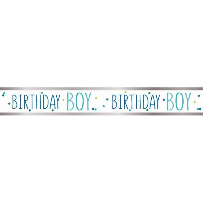 Unique Banner Birthday Boy 9ft