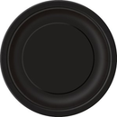 Unique 8 Pack Plates Midnight Black Round 9