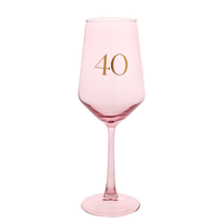 Widdop Wine Glass Confetti Age 40