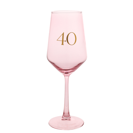 Widdop Wine Glass Confetti Age 40