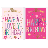 Poppyhill 12 Pack Cards C50 Birthday Daughter